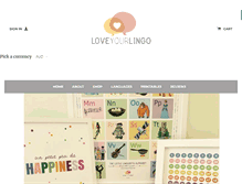 Tablet Screenshot of loveyourlingo.com